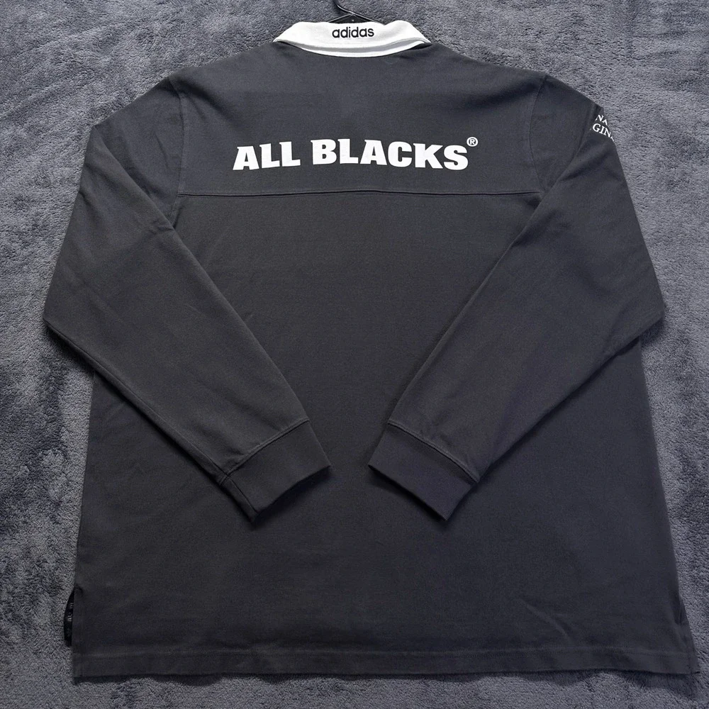 Adidas Originals All Blacks Rugby Polo Shirt Mens XL Colorblock NWT KG4638